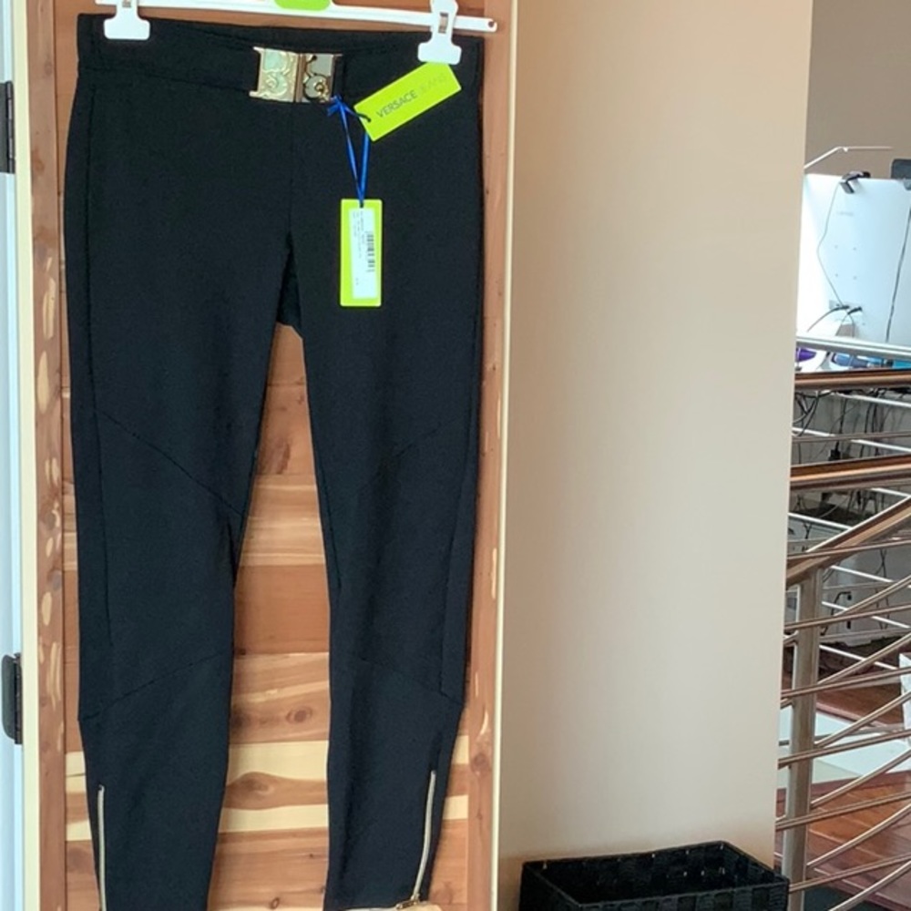 Versace trousers with attached belt